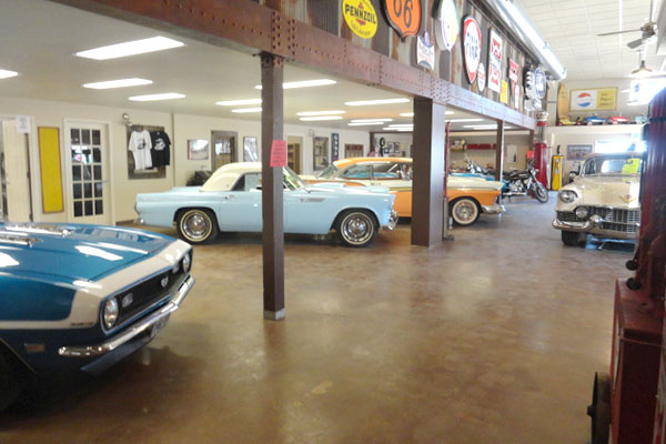 Pikes Peak Motor Co. classic and antique cars on display at A-1 Auto and Truck Recyclers near Penrose, CO